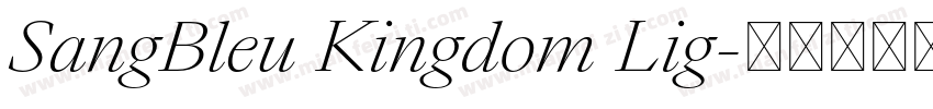 SangBleu Kingdom Lig字体转换